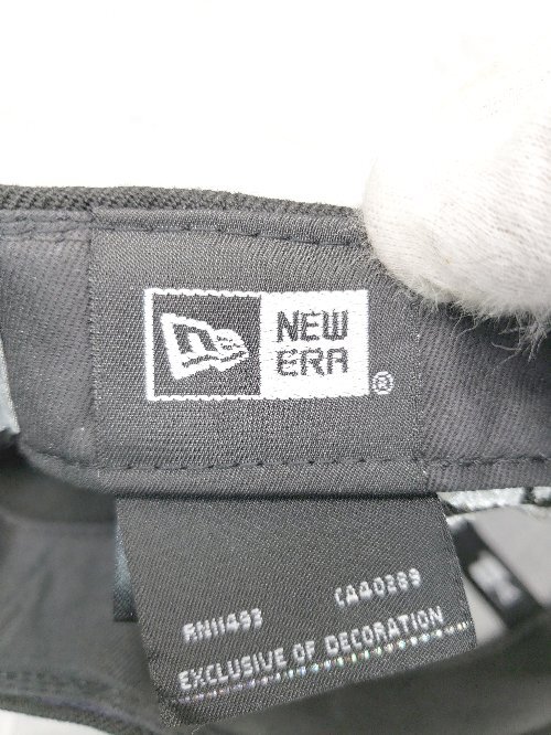 ◇ New Era ニューエラ HZ-H92-976 刺繍 カジュアル キャップ 帽子 ブラック サイズ7 3/4 メンズ P_画像6