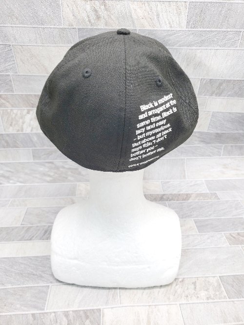 ◇ New Era ニューエラ HZ-H92-976 刺繍 カジュアル キャップ 帽子 ブラック サイズ7 3/4 メンズ P_画像4