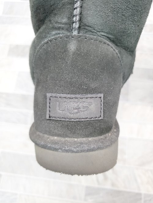 ■ UGG アグ CLASSIC SHORT2 裏ボア ショート ムートンブーツ サイズ25.0cm ブラック レディース P_画像6