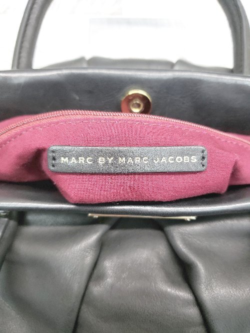 ◇ MARC JACOBS マークジェイコブス おしゃれ カジュアル ハンド バッグ ブラック レディース P_画像5
