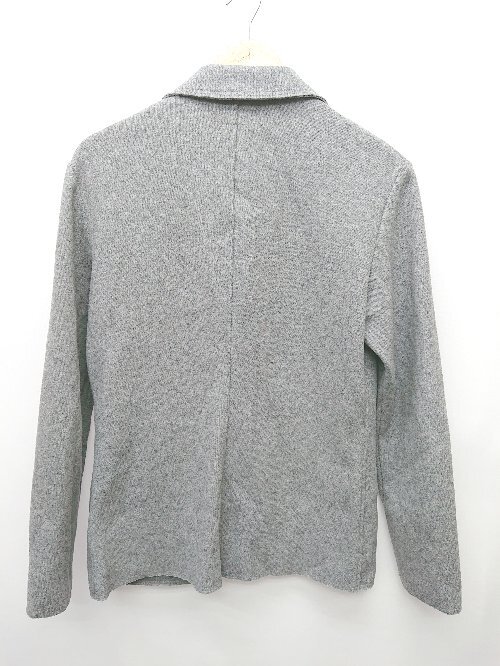 ◇ agnes b. アニエスベー 羊毛混 無地 シンプル 長袖 ジャケット サイズ1 グレー メンズ P_画像2