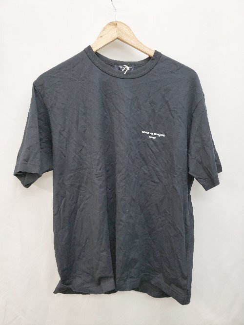 ◇ ◎ ●未使用● Comme des Garcons HOMME オム ロゴプリント 半袖 tシャツ サイズXL ブラック レディース P_画像1