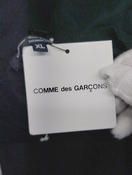 ◇ ◎ ●未使用● Comme des Garcons HOMME オム ロゴプリント 半袖 tシャツ サイズXL ブラック レディース P_画像3
