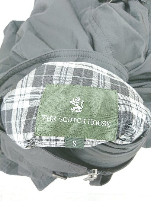 ◇ THE SCOTCH HOUSE ザ スコッチハウス 2WAY ジップアップ 長袖 ジャケット コート サイズS ブラック メンズ P_画像3