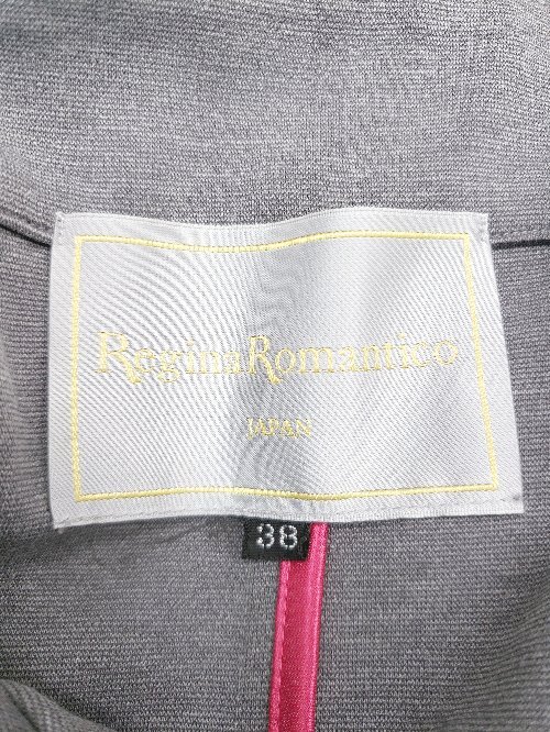 * Regina Romantico regina romance tiko stand-up collar knees single setup top and bottom size 38 gray lady's P