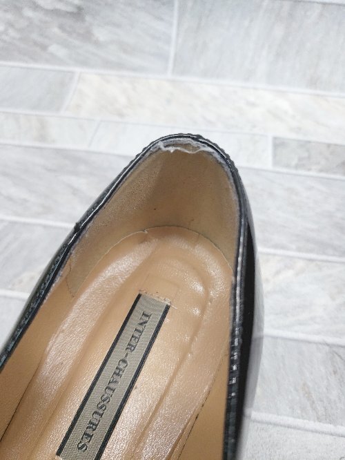 * INTER-CHAUSSURES Inter sho сюрреалистичность Италия производства дизайн Loafer обувь размер 38 черный женский P