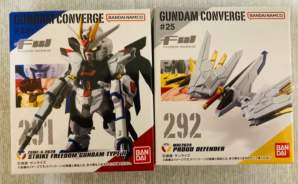 【新品未開封】FW GUNDAM CONVERGE #25 ストライクフリーダムガンダム弍式＋プラウドディフェンダー