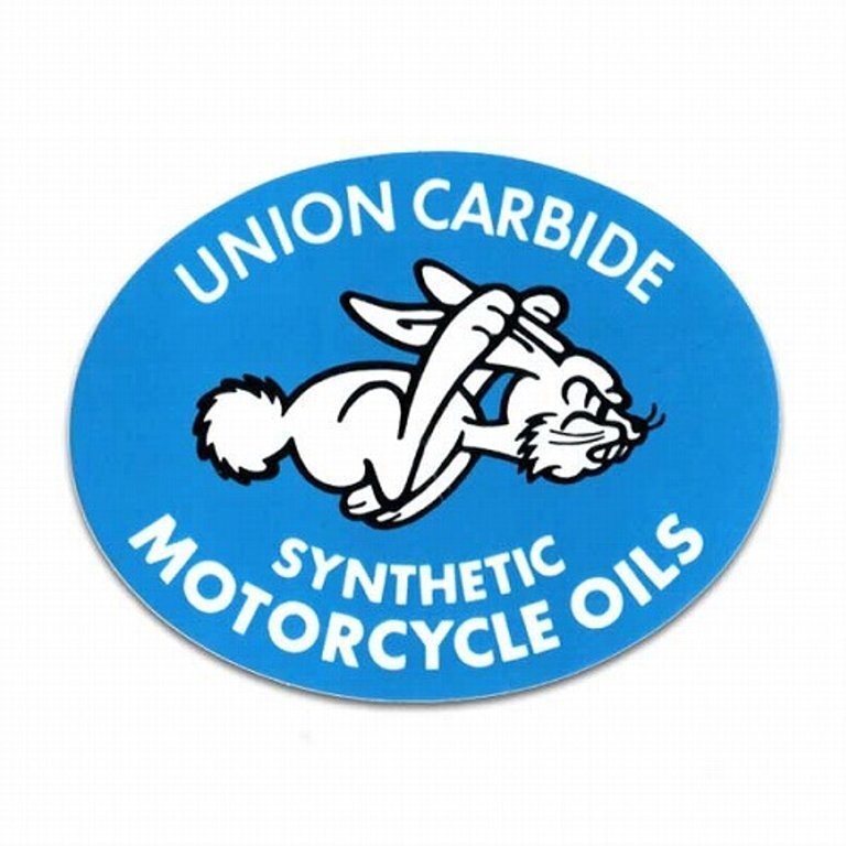 レーシングステッカー(UNION CARBIDE)　ステッカー　シール　車　バイク　アメリカ雑貨アメリカン雑貨_画像1