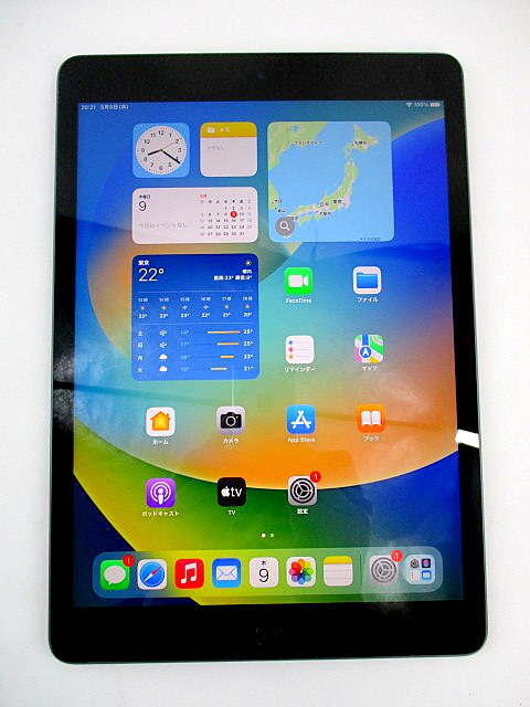 1円★ Apple iPad アップル アイパッド MK2K3J/A 64GB 第9世代 スペースグレイ タブレット 電子機器 本体のみ 中古_画像9