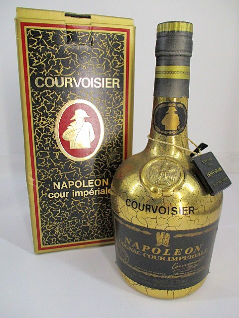 1円★ 未開栓 COURVOISIER NAPOLEON cour impriale クルボアジェ ナポレオン クールインペリアル ゴールド ブランデー 古酒 ※同梱不可_画像1