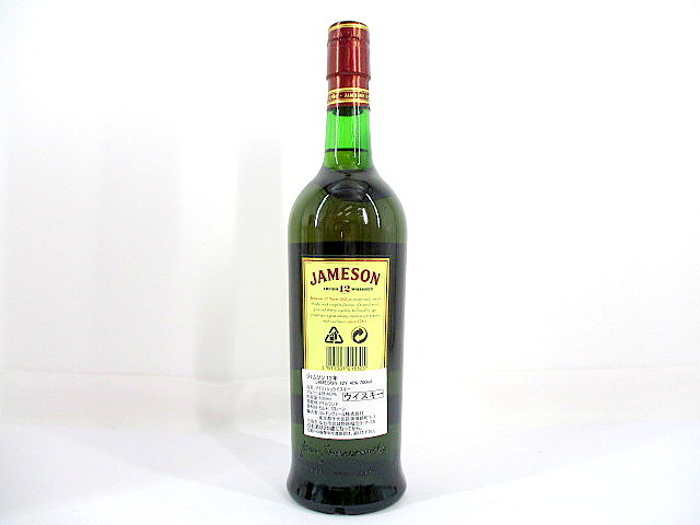 1円★未開栓 JAMSON ジェムソン 12年 アイリッシュ ウイスキー 40％ 700ml 洋酒 古酒 同梱不可 中古の画像2