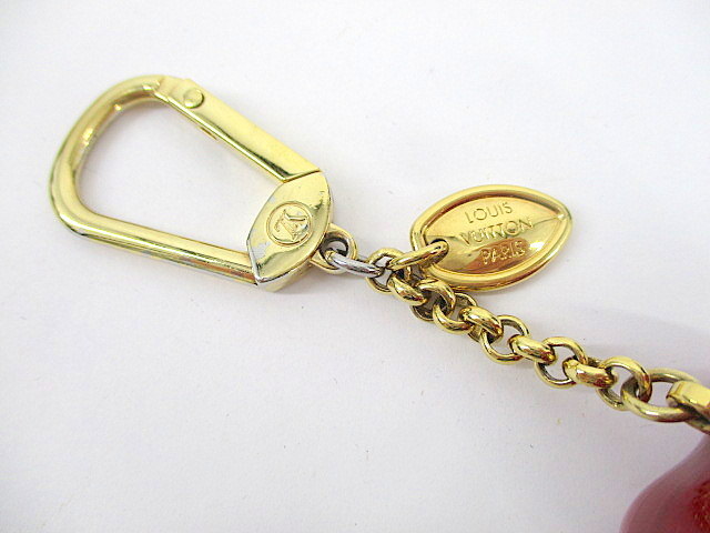 1 jpy * LOUIS VUITTON Louis Vuitton porutokrepompom dam -ruM66495 key holder charm key ring miscellaneous goods used 