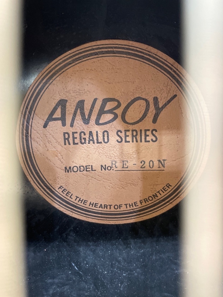 E37〔動作未確認〕アコースティックギター　ANBOY REGALO SERIES RE-20N アンボーイ　レガロシリーズ　アコギ_画像4