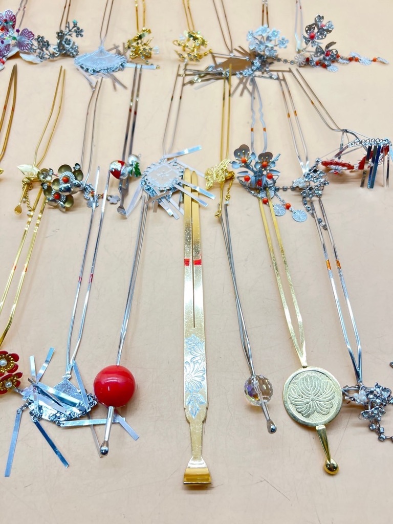 E269( operation not yet verification ) ornamental hairpin . many various kimono small articles kimono hair ornament 