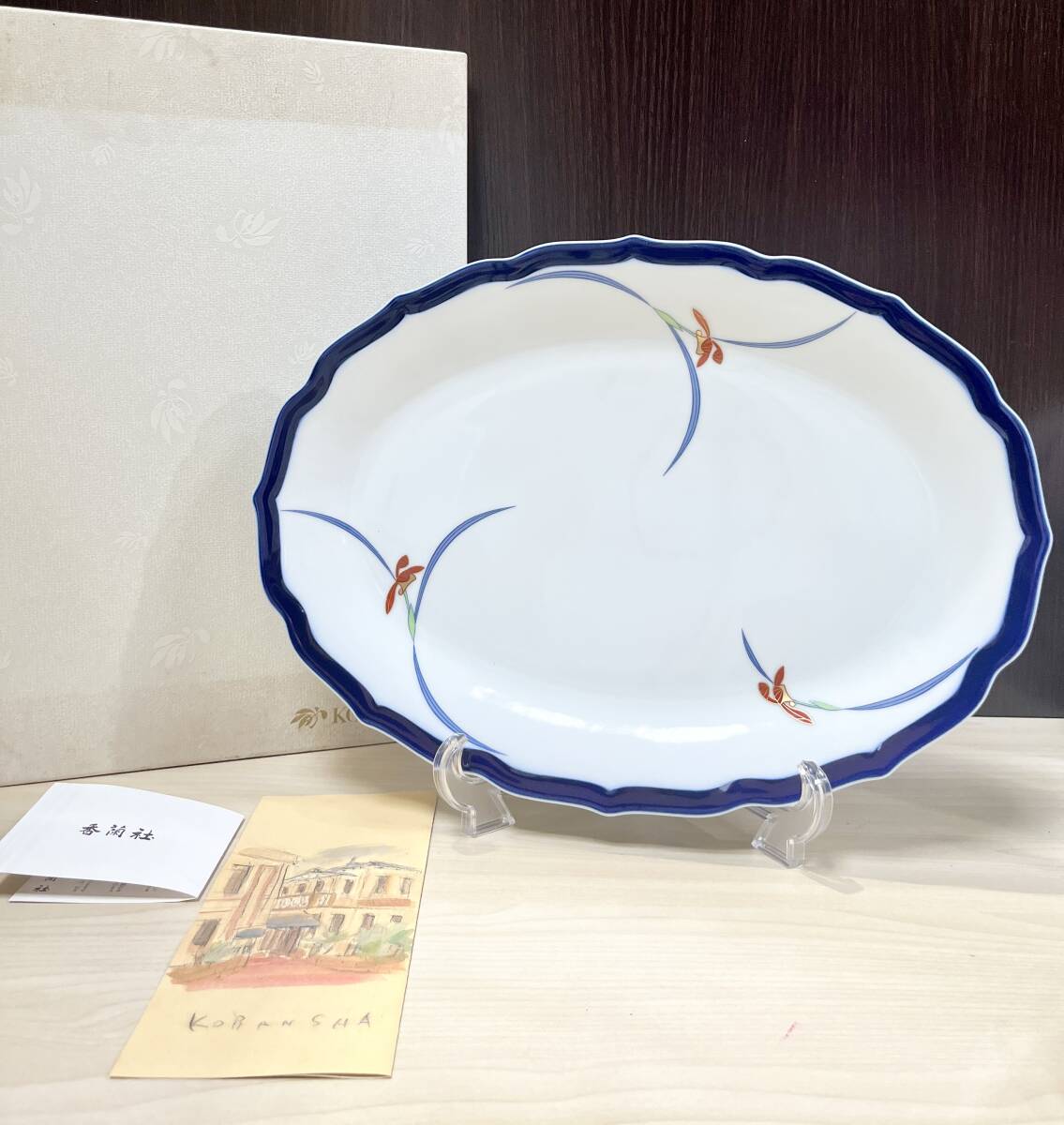 蘇さ(PEY171) 　KORANSHA　香蘭社　オーキッド　プレート　銘々皿　小皿　5枚　中古品　100サイズ_画像2