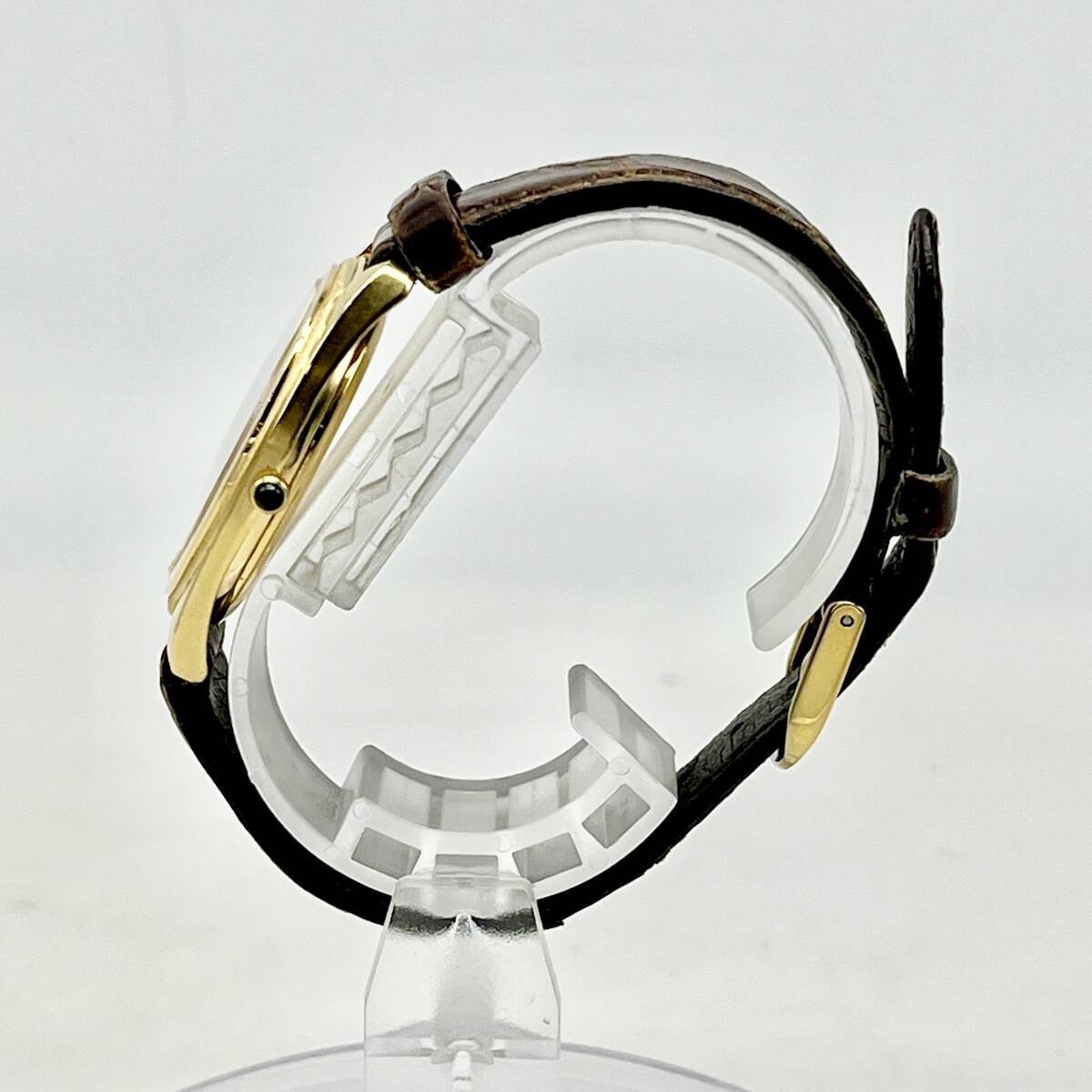 ..(PTY47) 1 иен старт! наручные часы SEIKO DOLCE Seiko Dolce 5E31-6D70 кварц неподвижный утиль compact размер 