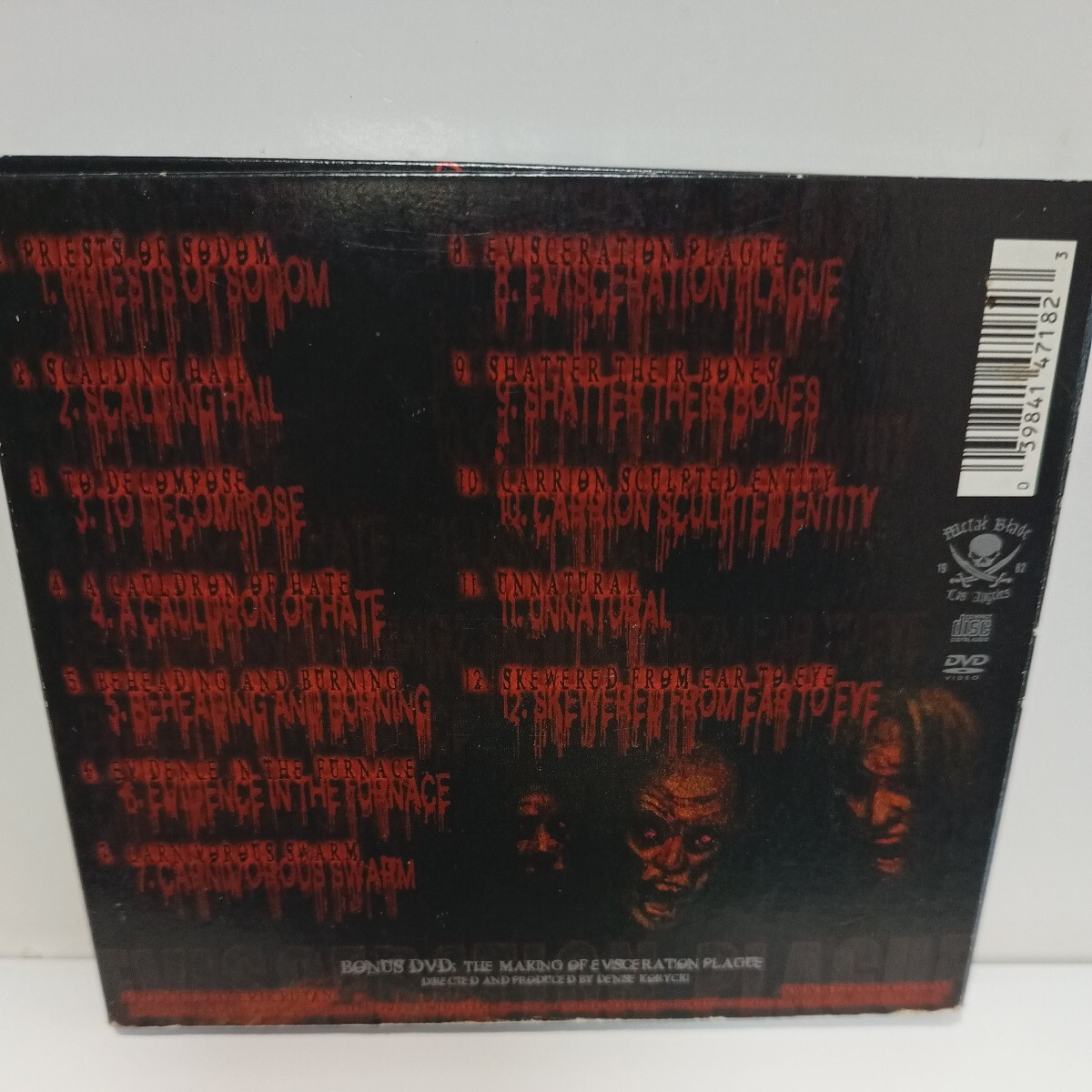 CANNIBAL CORPSE「EVISCERATION PLAGUE」国内盤　CD+DVD_画像2