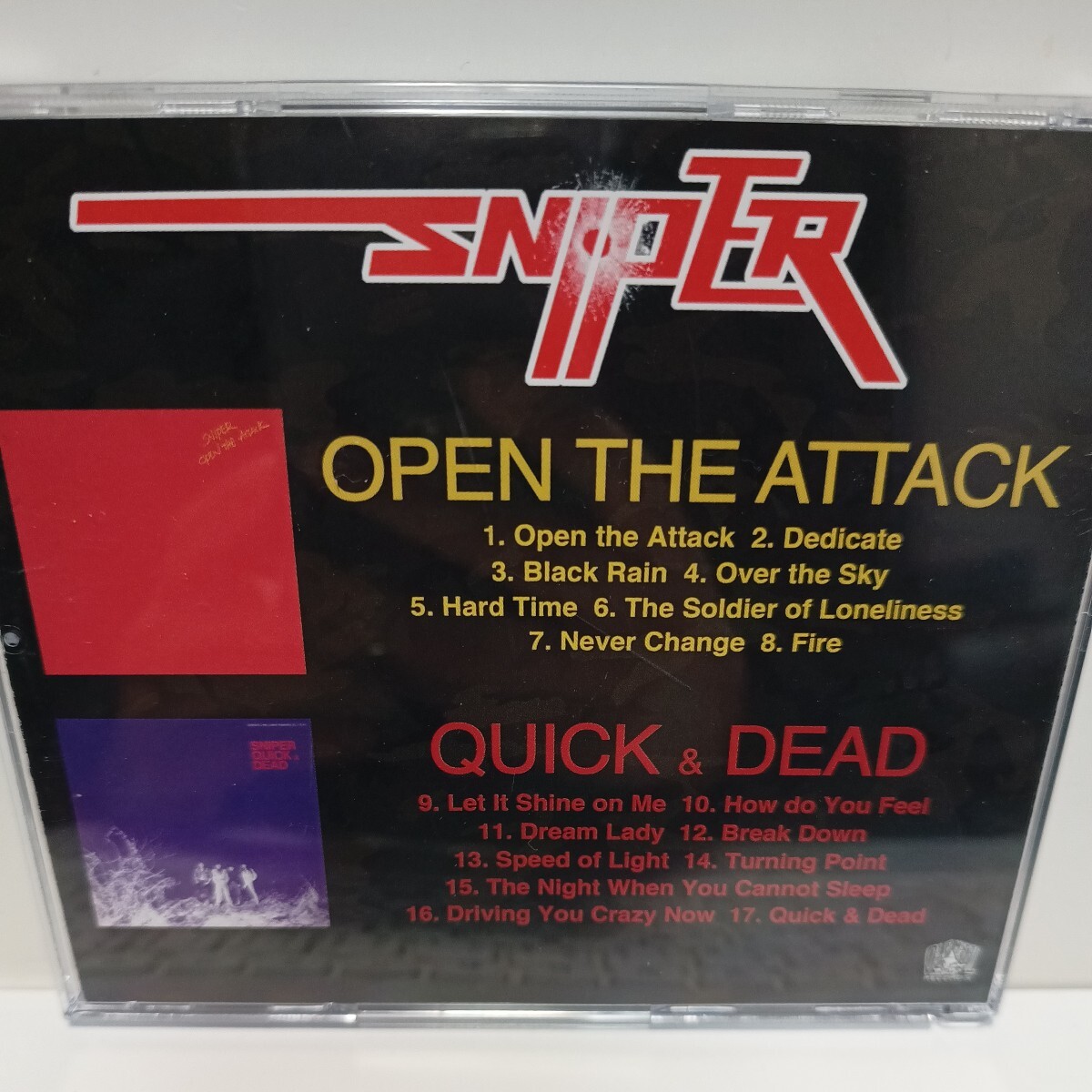SNIPER「OPEN ATTACK / QUICK & DEAD」ジャパメタ　貴重盤_画像2