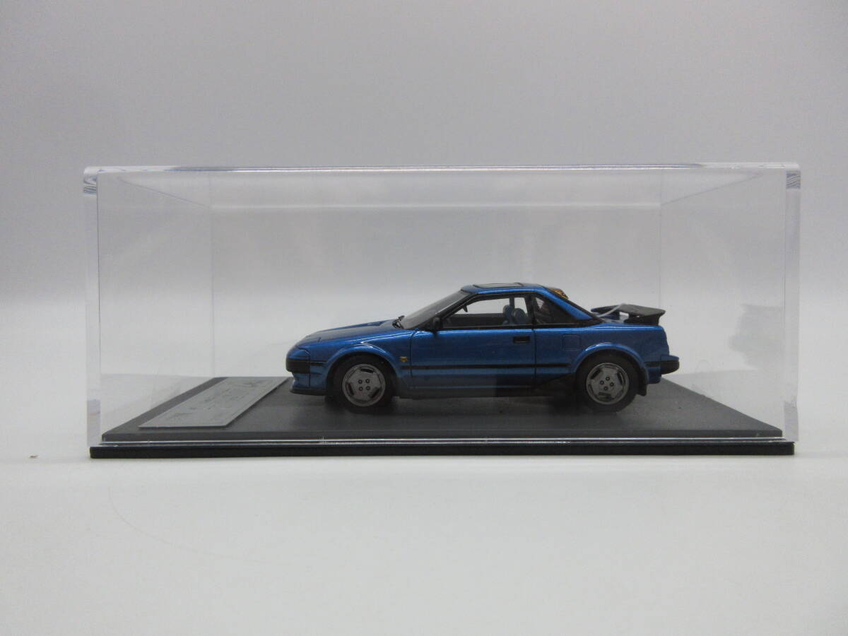 1/43 レジンスペシャリスト　トヨタ 初代MR2 TWIN CAM 16 ミニカー　ブルー_画像2