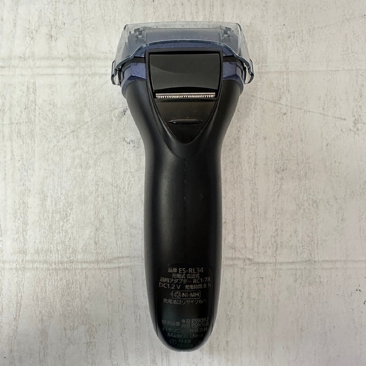 パナソニック Panasonic メンズシェーバー 電気シェーバー 髭剃り 3枚刃 充電式 青 ブルー ES-RL34-A 6203_画像4