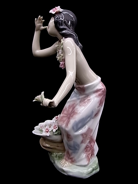 e11635 Lladro figyu Lynn керамика кукла цветок . девушка aro - H20cm