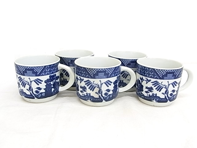 e985　ロシア食器　インペリアル・ポーセリン　imperial porcelain　カップ　５客　USED_画像1