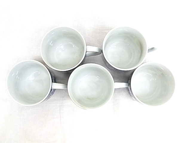 e985　ロシア食器　インペリアル・ポーセリン　imperial porcelain　カップ　５客　USED_画像2