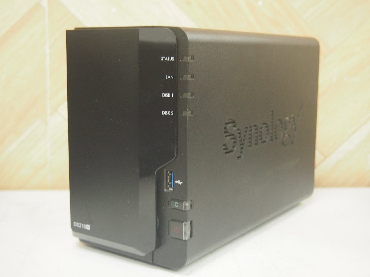 ☆【1K0426-30】 Synology Disk Station DS218+ 12V HDDなし ケースのみ 現状品の画像1