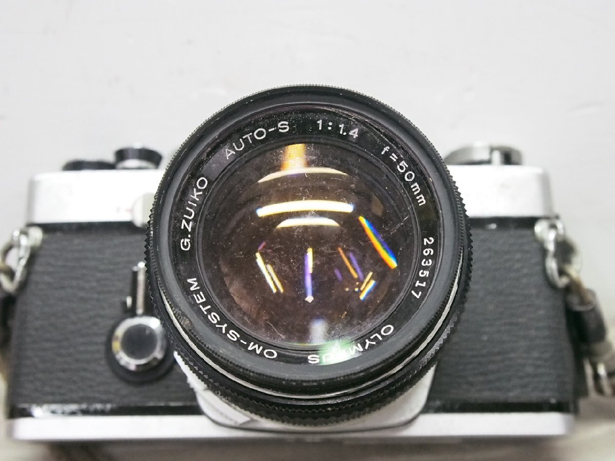 ☆【1R0506-11】 OLYMPUS オリンパス フィルムカメラ OM-1 フィルター付き 1:1.4 f＝50mm ジャンクの画像10
