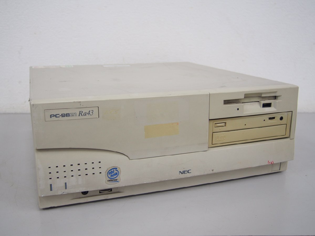 ☆【2R0502-13】 NEC パーソナルコンピュータ PC-9821 Ra43 PC9821RA43YZ 100V intel inside celeron 現状品の画像1