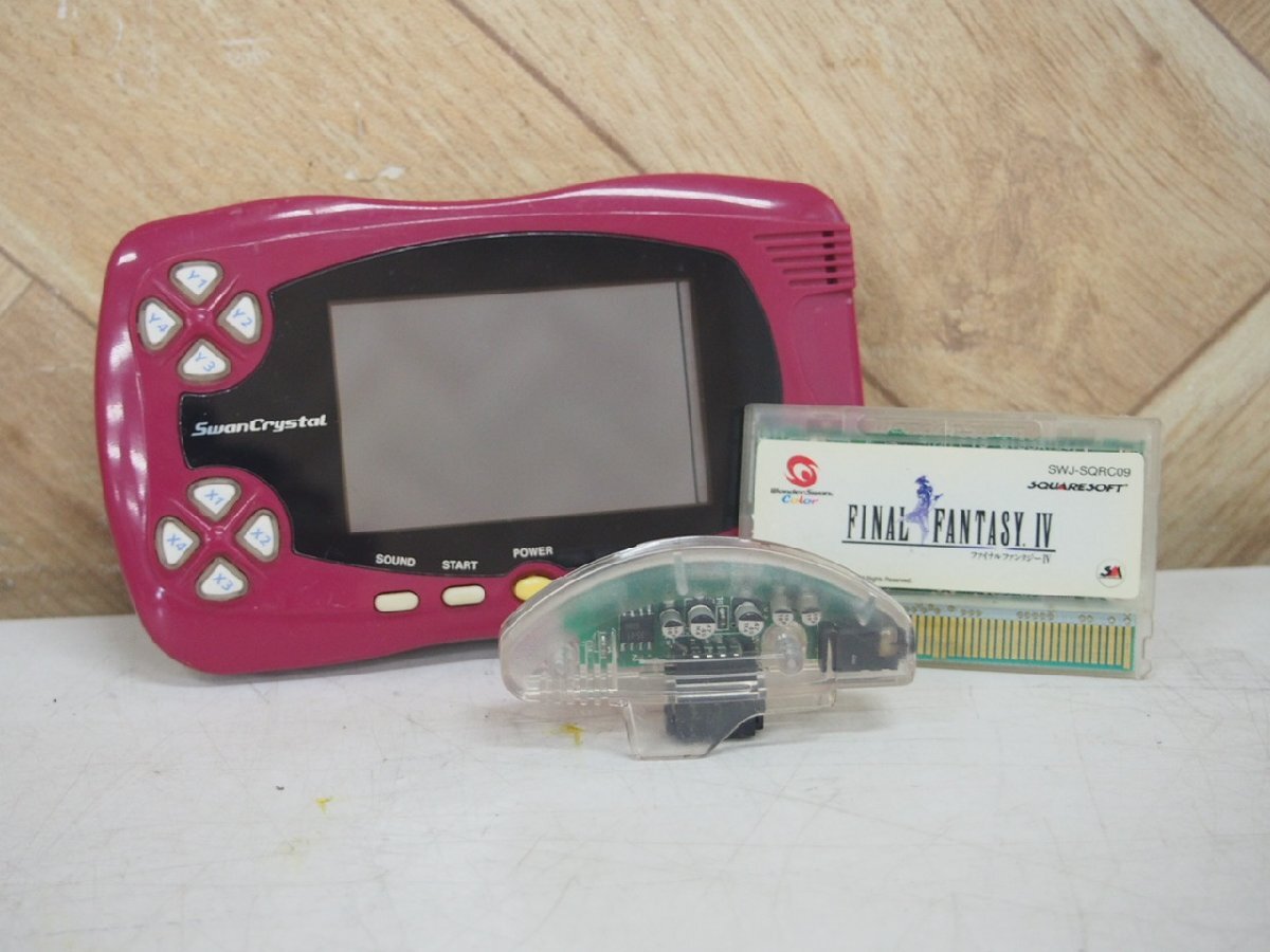 *[1K0508-10] BANDAI Wonder Swan WonderSwan SwanCrystal SCT-001 FINAL FANTASY Ⅳ soft есть текущее состояние товар 