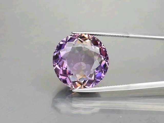 No.283 ラウンドカット アメトリン 約25.42ct 約18.5mm×18.5mm ブラジル産