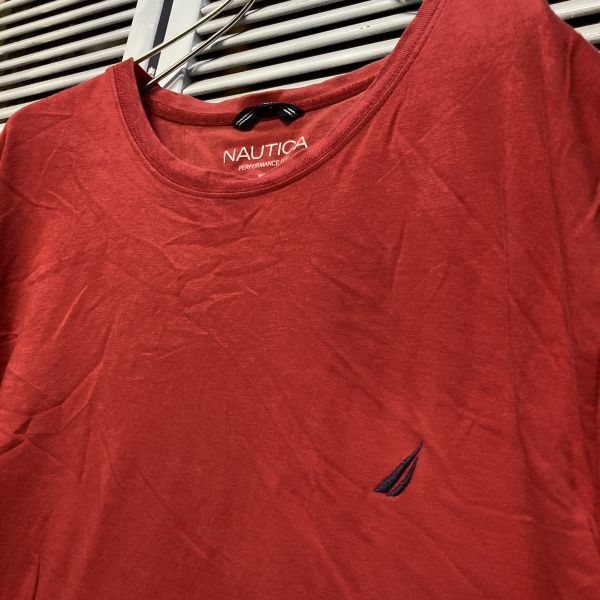 AGDS 1スタ 赤 ロゴ Tシャツ ノーティカ NAUTICA ワンポイント 90s 00s ビンテージ アメリカ 古着 ベール 卸 仕入れの画像1