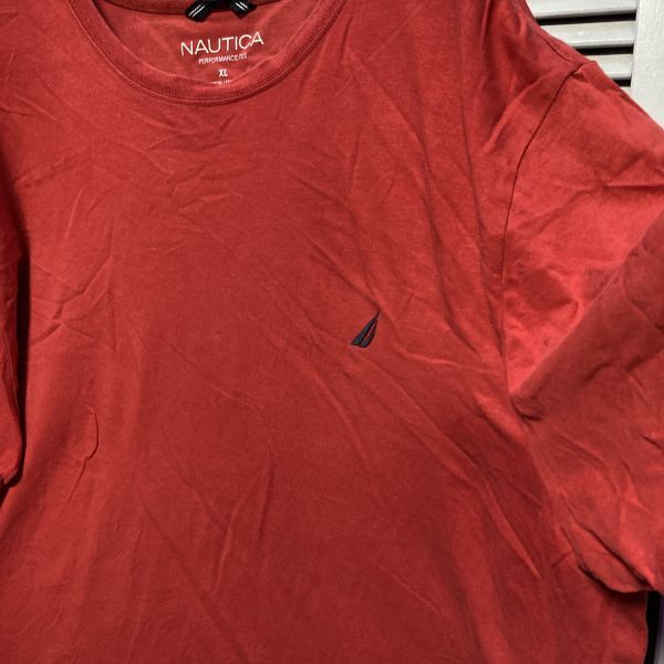 AGDS 1スタ 赤 ロゴ Tシャツ ノーティカ NAUTICA ワンポイント 90s 00s ビンテージ アメリカ 古着 ベール 卸 仕入れの画像4