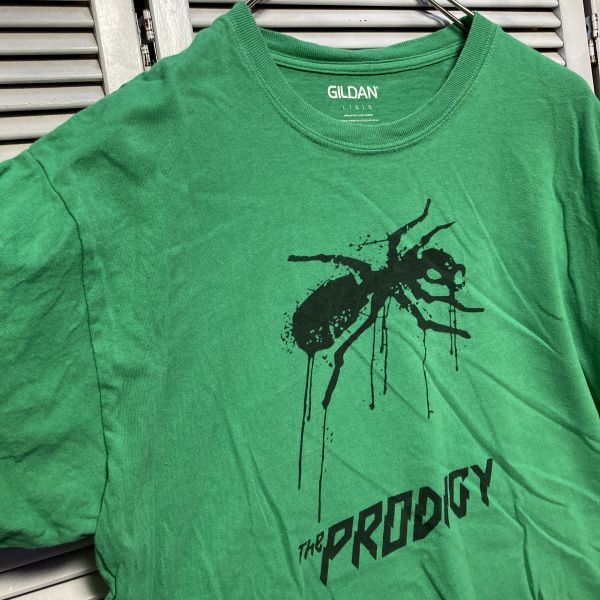AGDN 1スタ 緑 バンド Tシャツ prodigy プロディジー アリ 蟻 90s 00s ビンテージ アメリカ 古着 ベール 卸 仕入れの画像3