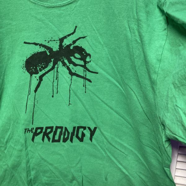 AGDN 1スタ 緑 バンド Tシャツ prodigy プロディジー アリ 蟻 90s 00s ビンテージ アメリカ 古着 ベール 卸 仕入れの画像4