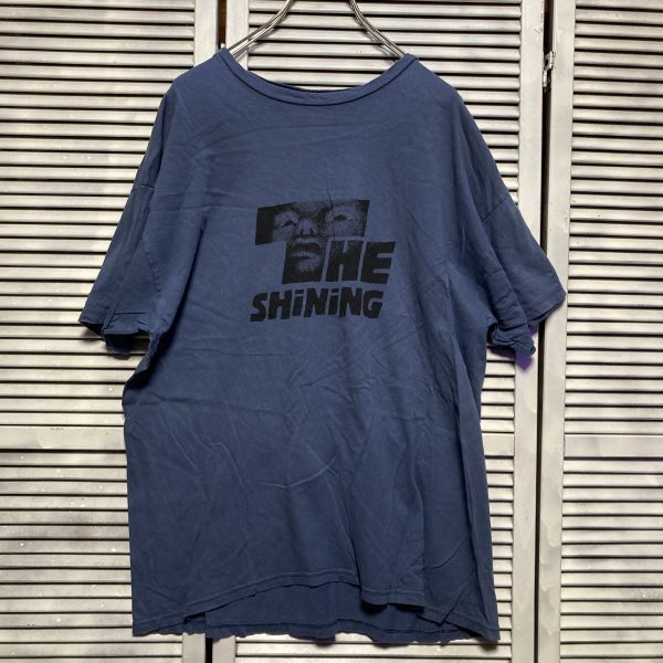 AGDI 1スタ 青 ムービー Tシャツ シャイニング SHINING ホラー 映画 90s 00s ビンテージ アメリカ 古着 ベール 卸 仕入れの画像2