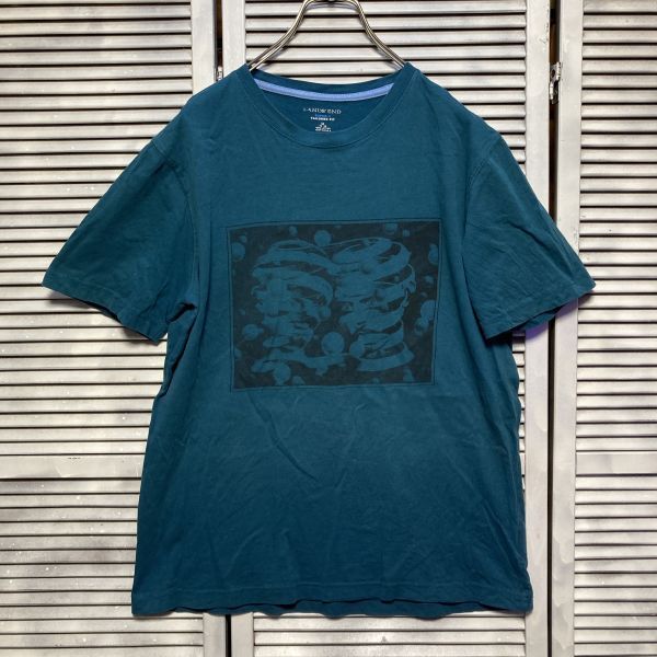 AGIV 1スタ 青 アート Tシャツ エッシャー だまし絵 - 90s 00s ビンテージ アメリカ 古着 ベール 卸 仕入れ_画像2