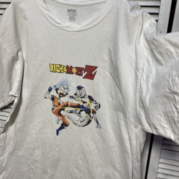 AGIL 1スタ 白 キャラ Tシャツ リックアンドモーティ ドラゴンボール - 90s 00s ビンテージ アメリカ 古着 ベール 卸 仕入れ_画像4