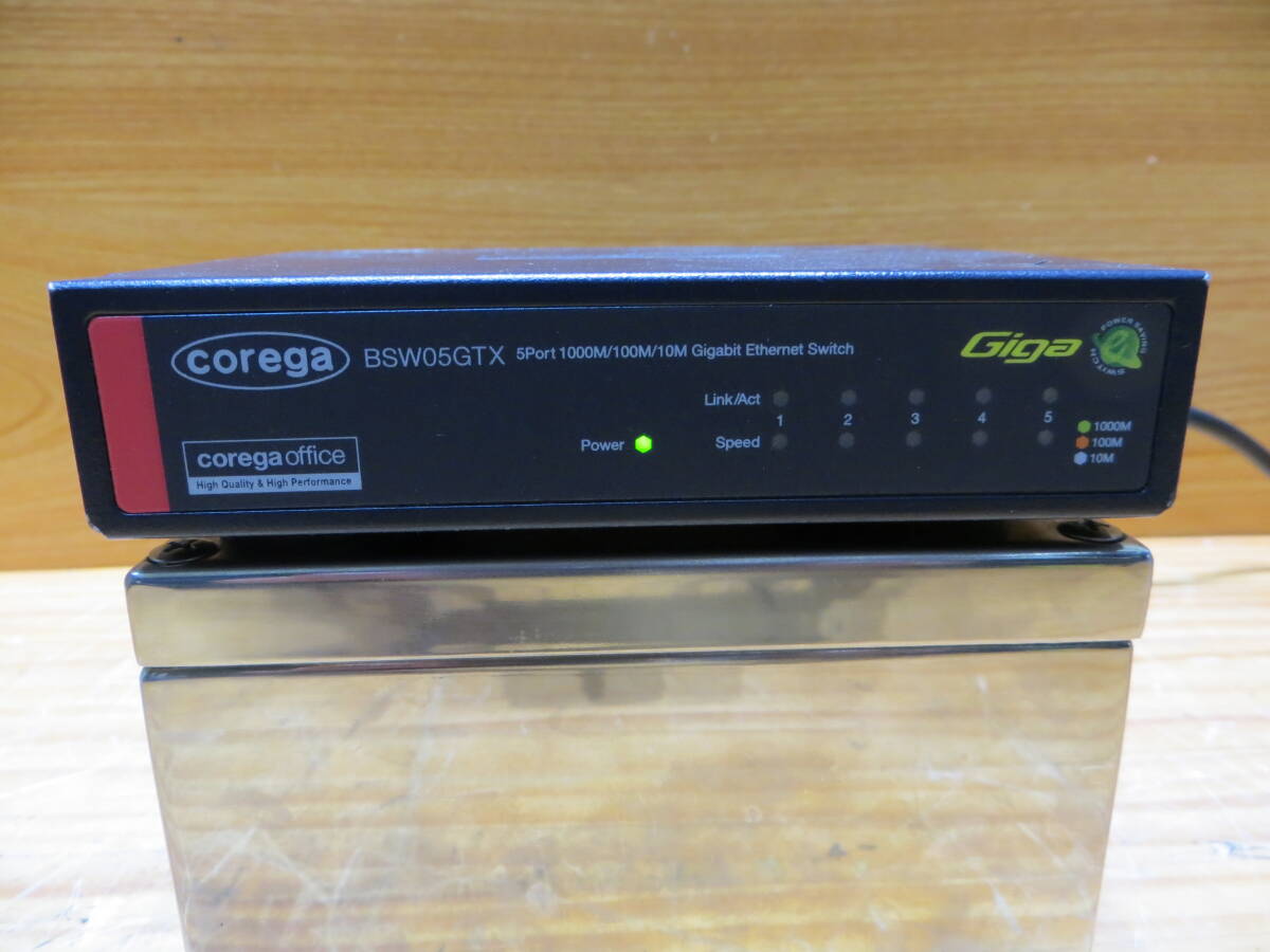 *S2278* Coregaコレガ　スイッチングハブ　CO-BSW05GTX 動作確認済み中古#*_画像3