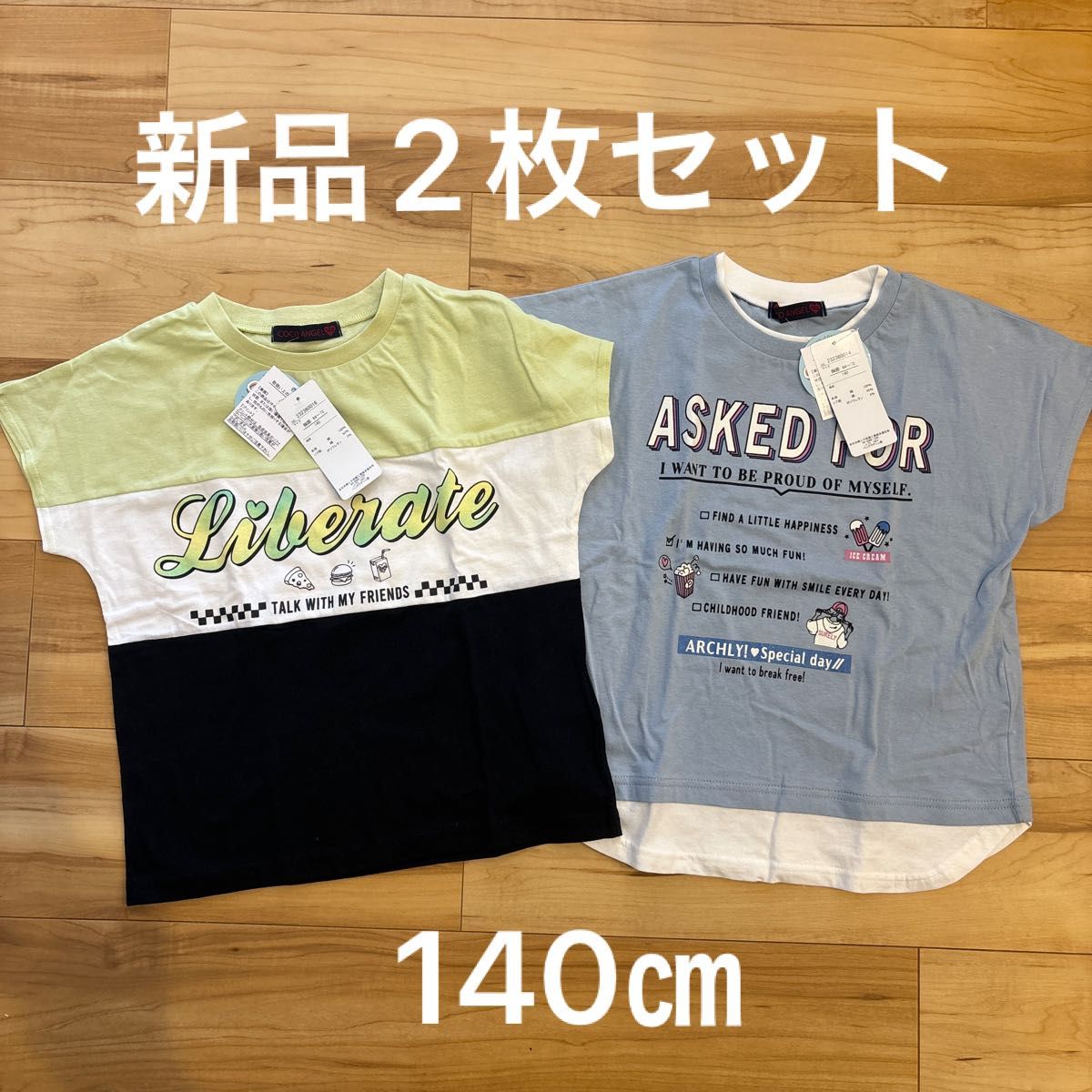 しまむら　半袖Tシャツ　トップス　女の子　新品　夏　140㎝ 半袖Tシャツ