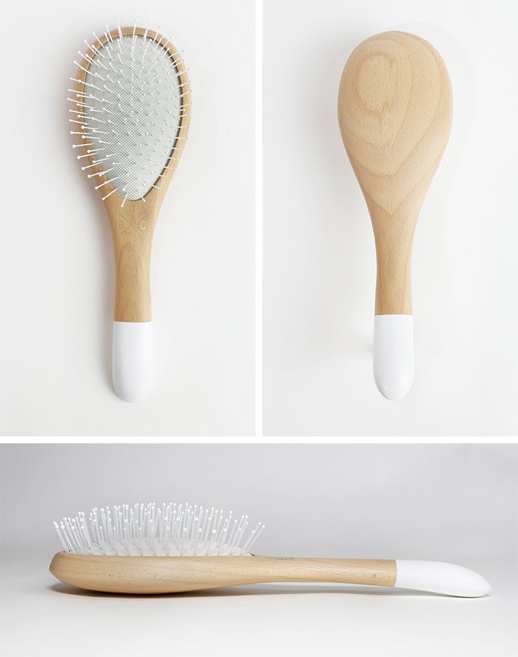 新品 1円スタート バシュカ ヘアブラシ マッサージ ナイロン Lサイズ くし ヘアーブラシ BACHCA Wooden Hair brush Nylon Large size 001_画像2