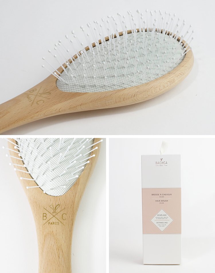 新品 1円スタート バシュカ ヘアブラシ マッサージ ナイロン Lサイズ くし ヘアーブラシ BACHCA Wooden Hair brush Nylon Large size 001_画像3