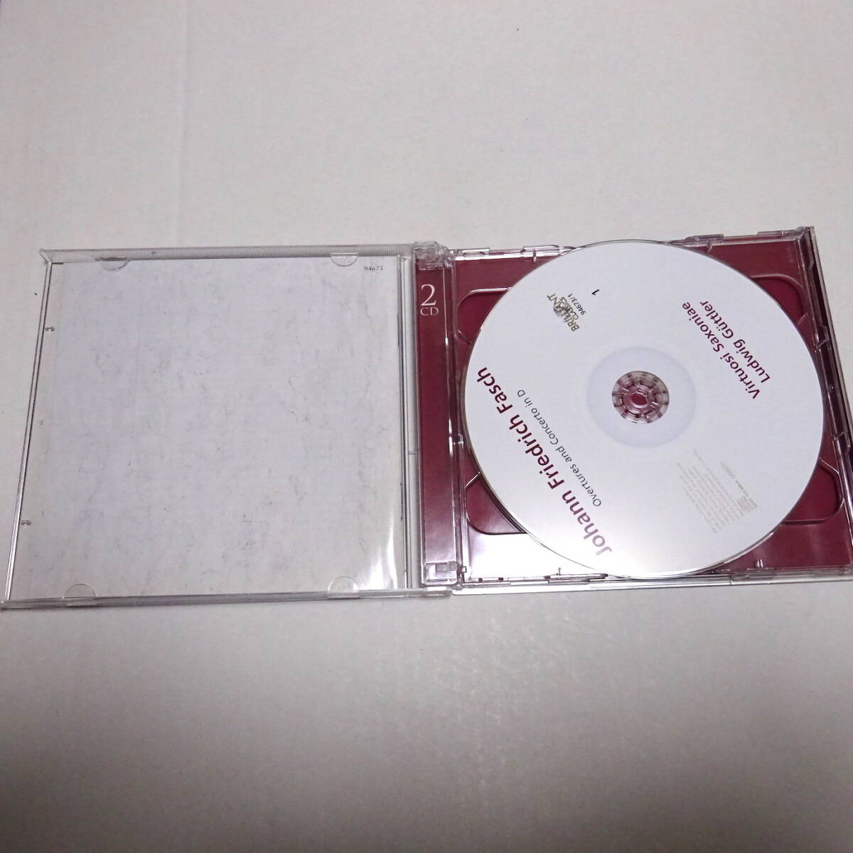 輸入盤/2CD「ファッシュ：作品集（コルノ・ダ・カッチャ/2つのオーボエとファゴットのための協奏曲）」ギュトラー 他_画像3