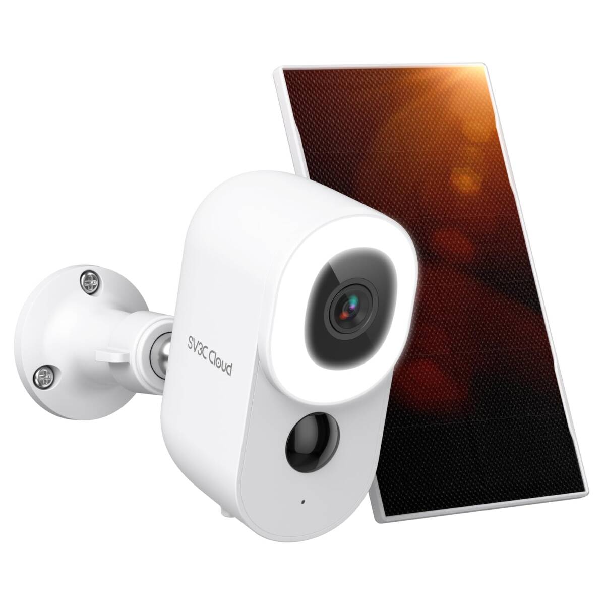 * 3MP solar security camera - outdoors for wireless monitoring 