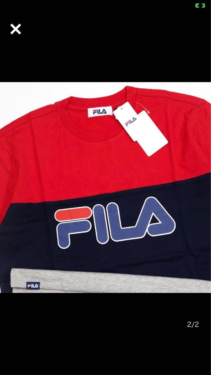●フィラ ゴルフ FILA GOLF 新品 メンズ 快適 トリコロール 半袖Tシャツ XL [749651RD21N-LL] 