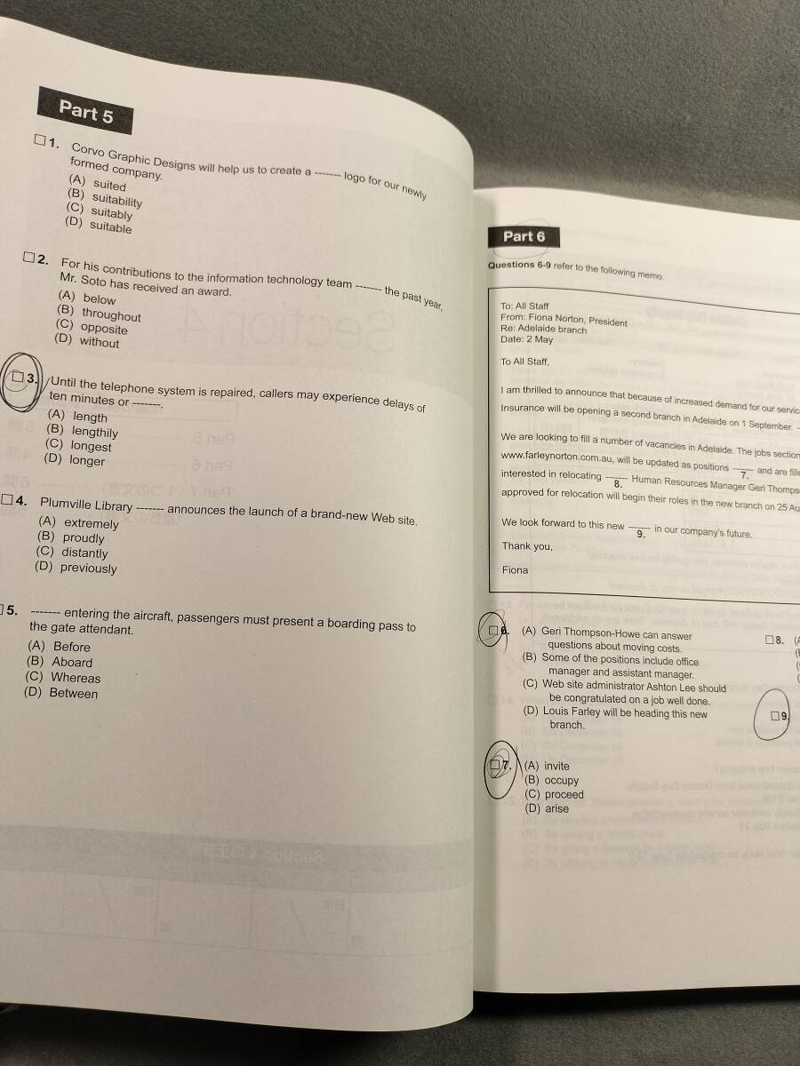 公式TOEIC Listening & Reading トレーニング リスニング編 リーディング編 n5_画像6