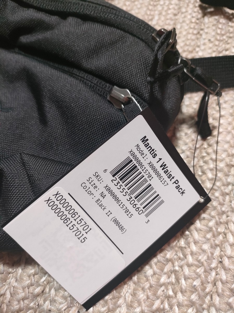  new goods unused Arc'teryx man tis1 black black ARC\'TERYX shoulder bag belt bag MANTIS 1.5L domestic regular goods 
