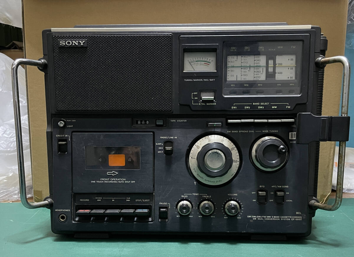 SONY ソニー CF-5950 ラジカセ ジャンク 70年代 昭和 当時 ヴィンテージ OLD_画像1