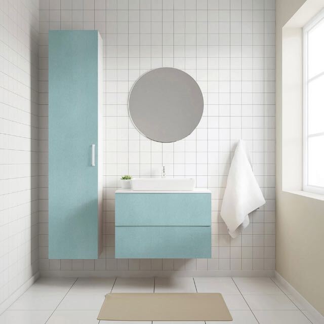 壁紙シール HSE-21905 パウダーブルー 50cm×5m はがせる壁紙_画像7